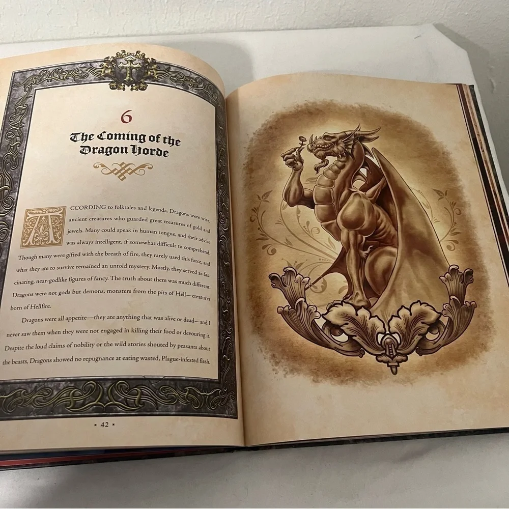 Hellfire - Plague of Dragons Art Story Book Fantasy Dungeons H/C 2010 EUC